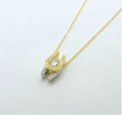 【YouTube紹介限定割引企画!11/11~11/17まで】K18/PT Dパヴェインヨウ馬蹄ミニPN