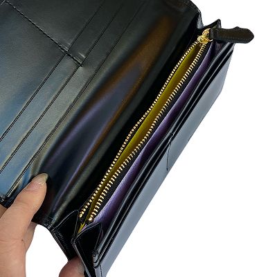 【お盆財布:Dr.コパのサイン&お種銭付】Copa Mina RICH 長財布(小銭入れ付) ブラック