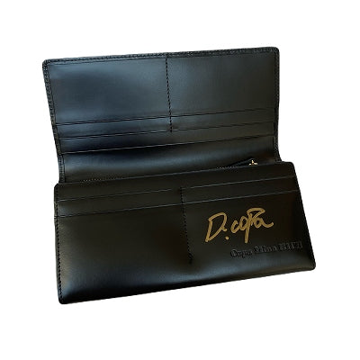 【お盆財布:Dr.コパのサイン&お種銭付】Copa Mina RICH 長財布(小銭入れ付) ブラック