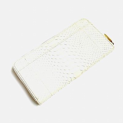 【お盆財布:Dr.コパのサイン&お種銭付】パイソン 財布 ホワイト(GO×GR)2025