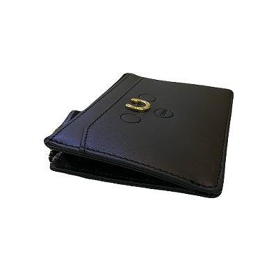 【格の上がる黒革の財布】スペシャルシリーズ2 カードミニ財布 ブラック