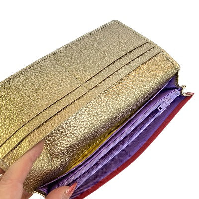 【2/8(日)朝採れ財布・お誕生日財布!】夢ゆめ 長財布ゴールド(小銭入れ付) ★特典付き