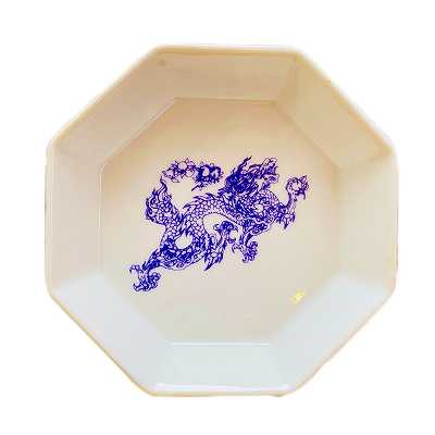 Dragon God Octagonal Small Plate