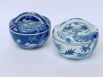 【サマージュエリー祭り】源右衛門窯★龍絵蓋物