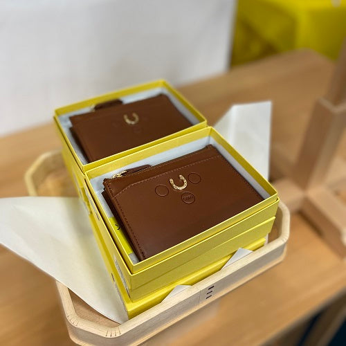 【11/9(日)朝採れ・誕生日財布】スペシャルシリーズ２　カードミニ財布　ブラウン