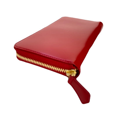 【2月15日(日：朝採れ財布&お誕生日財布】Copa Color４　新ファスナー長財布　★レッド★特典付★