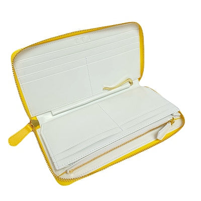 【2月9日(月)：朝採れ財布&お誕生日財布】Copa Color４　新ファスナー長財布　イエロー★特典付★