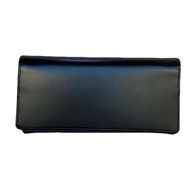 【お盆財布：Dr.コパのサイン＆お種銭付】Copa Mina RICH　長財布(小銭入れ付)　ブラック