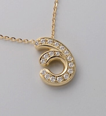 K18 ダイヤライン三宅ペンダント(S)