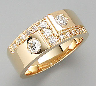 愛馬ｾｰﾙ！　K18 ダイヤパヴェ パッション リング