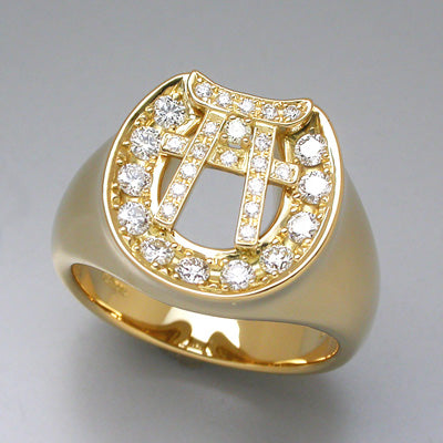 愛馬ｾｰﾙ！　K18ダイヤパヴェ鳥居バテイRG(L)