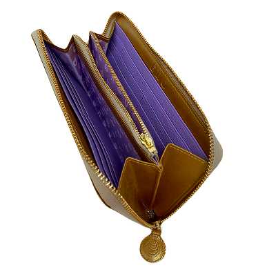 【【2/10(火)朝採れ財布&お誕生日財布】EDO金　ファスナー長財布★特典付★：朝採れ財布&お誕生日財布】EDO金　ファスナー長財布