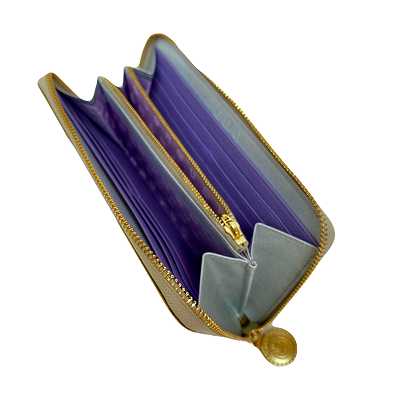 【2月14日(土)朝採れ財布&お誕生日財布】EDO金銀　ファスナー長財布  ★特典付★