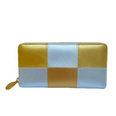 【2月14日(土)朝採れ財布&お誕生日財布】EDO金銀　ファスナー長財布  ★特典付★