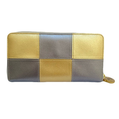 【11/30(日)朝採れ財布・お誕生日財布】EDO金銀(濃)　ファスナー長財布★特典付