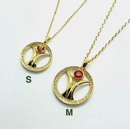 K18 ﾀﾞｲﾔﾊﾟｳﾞｪ ｵﾚﾝｼﾞｻﾌｧｲﾔ噴水ﾍﾟﾝﾀﾞﾝﾄ （S）