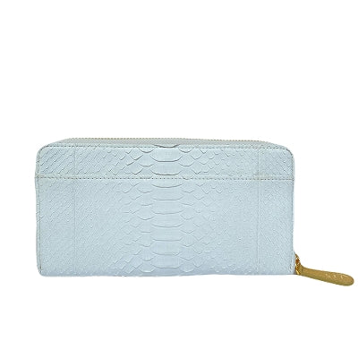 NEW　パイソン ファスナー財布 ホワイト（GO×SL）