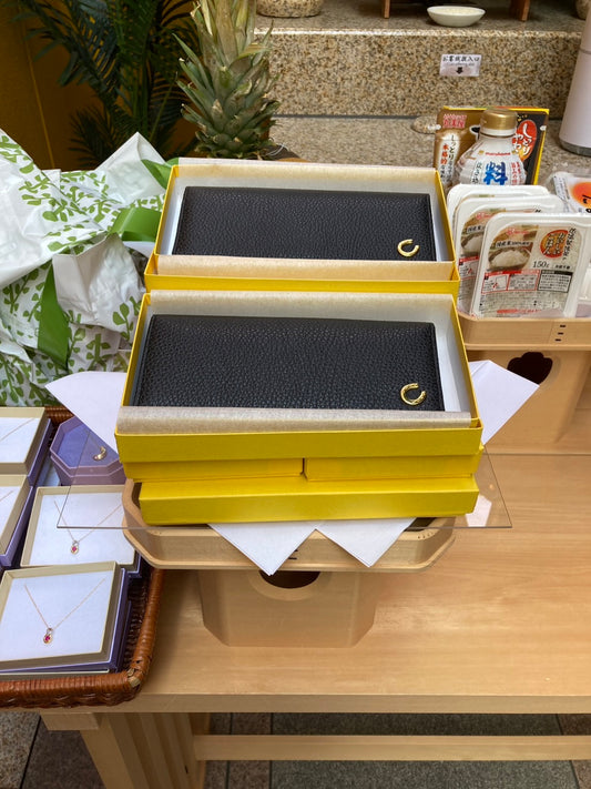 【9/1(月):朝採れ御祈願財布★お誕生日財布】夢ゆめ 長財布ブラック(小銭入れ付)