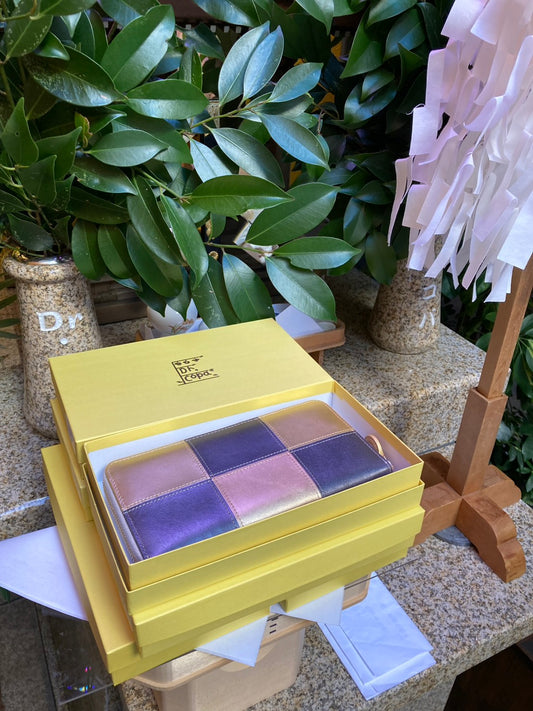 【11/30(日)朝採れ財布・お誕生日財布】EDO金銀(濃)　ファスナー長財布★特典付