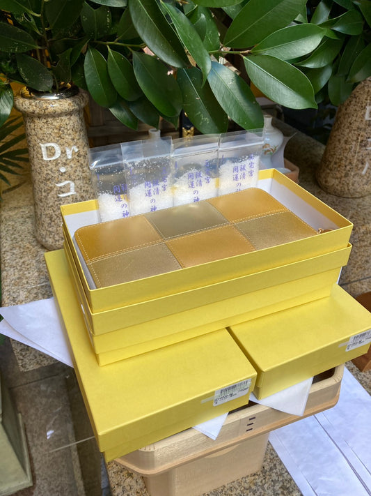 【12/8(月)一粒万倍日：朝採れ財布&お誕生日財布】EDO金　ファスナー長財布