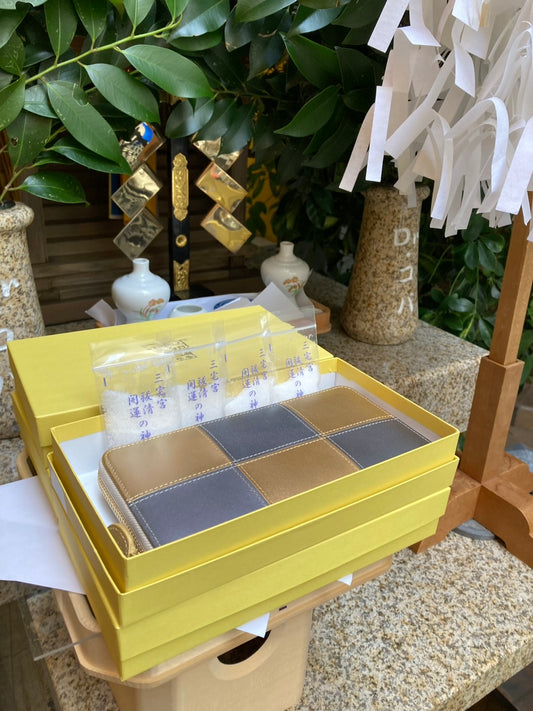 【2/16(月)朝採れ財布・お誕生日財布】EDO金銀(濃)　ファスナー長財布★特典付