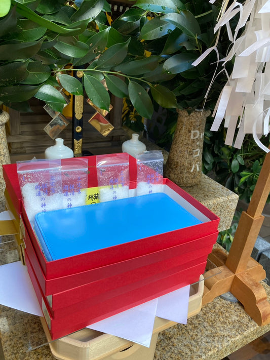 【3月7日(土)辰の日：朝採れ財布&お誕生日財布】Copa Color４　新ファスナー長財布　ﾌﾞﾙｰ★特典付★