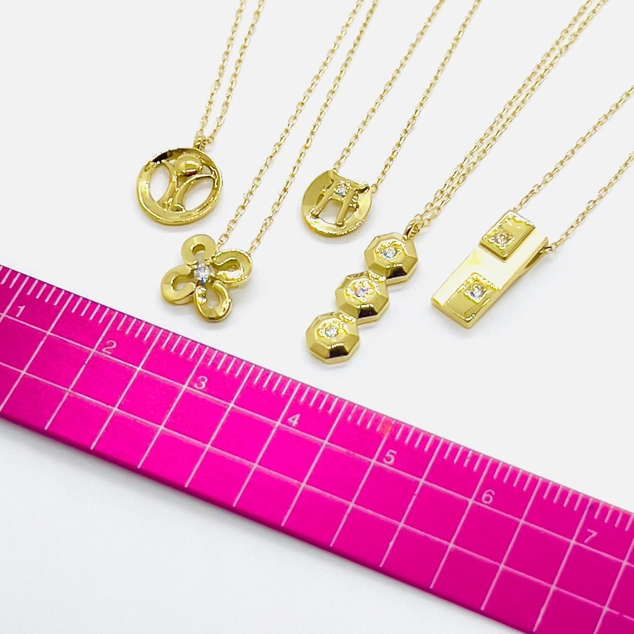 【期間限定:12/14迄】K18　タイニー　2ダイヤパッションペンダント