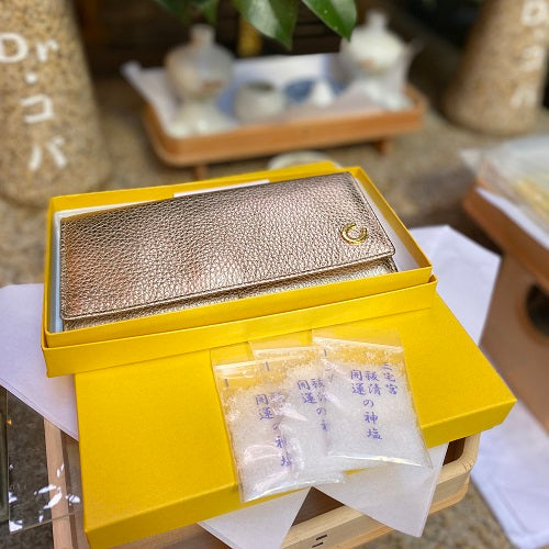 【12/23(火)朝採れ財布・お誕生日財布！】夢ゆめ 長財布ｺﾞｰﾙﾄﾞ(小銭入れ付)　★特典付き