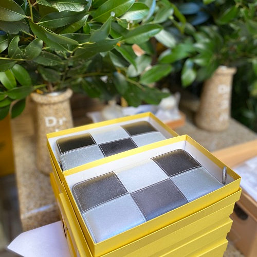 【11/18(火)三宅宮月次祭：朝採れ財布&お誕生日財布】EDO銀　ファスナー長財布★特典付き