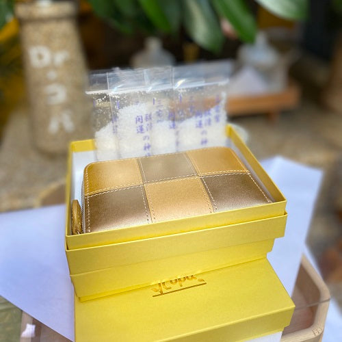 【12/10(水)：朝採れ財布&お誕生日財布】EDOシリーズ　ラウンドミニ財布 金